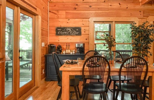 Morganton Cabin | Peaceful Cabin Getaway, Deck slide, Hot Tub, Game Room