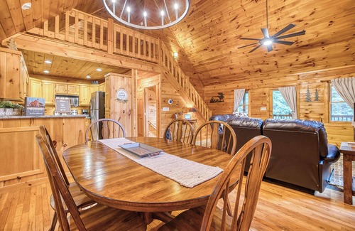 Morganton Cabin | Peaceful Cabin Retreat - Hot Tub - Gameroom