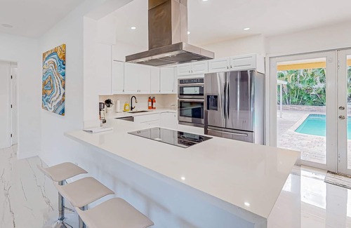 Edgewood House | Peaceful home with a pool, enclosed yard, firepit, and pool table - dogs ok
