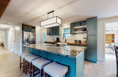 Saint Joseph House | Peaceful Home with Firepit, Gas Grill, WIFI, Private W&D & Nearby Beach Access