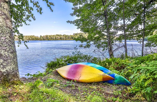 Presque Isle House | Peaceful Lakefront House with Private Dock, Free WiFi, Private W/D, & Lake Views