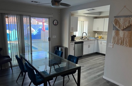 La Quinta Cove House | Peaceful paradise, mountain views, pool, spa, dog ok! Work or play!