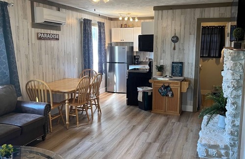 Mountain Home Cabin | Peaceful Pines Cottage at Fish & Fiddle Family Resort & Extended Stay