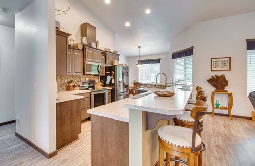 Shelton House | Peaceful Shelton Home w/Spacious Yard & Fire Pit!