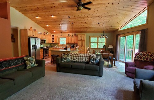 Iron River House | Peaceful Wooded Retreat Offering Immediate Access to all Trails and Area Lakes!