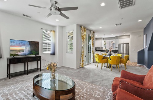 Mira Loma Condo | Peacock Court Sanctuary Elegant 3BR Home in Eastvale, CA 30-Day Min Stay #42123