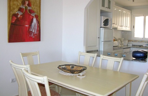 Mar de Cristal Apartment | Penthouse apartment with sea view roof terrace, balcony, communal pool