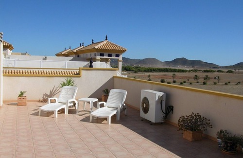 Mar de Cristal Apartment | Penthouse apartment with sea view roof terrace, balcony, communal pool