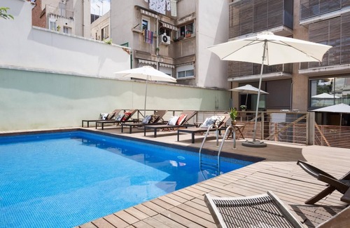 la Vila de Gracia Apartment | Penthouse near Diagonal Pool Terrace 2 bedrooms 6 pax