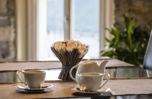 Crabbia Apartment | Penthouse with balcony in 19th century villa, air/con & superb view of Lake Orta
