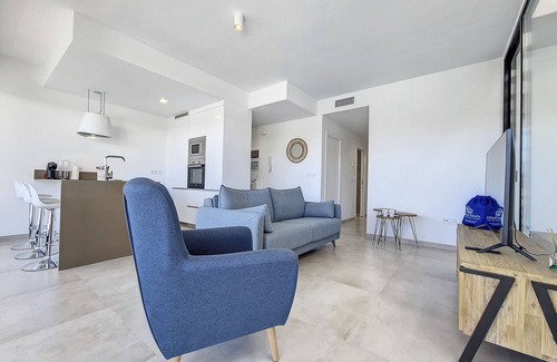 Mar de Cristal Apartment | Penthouse with roof terrace and pool views
