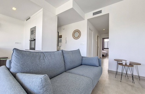 Mar de Cristal Apartment | Penthouse with roof terrace and pool views