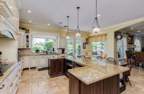 Long Horn Ranch House | Peoria Pool House: resort style back yard w 2 pools, waterfalls, grass acre