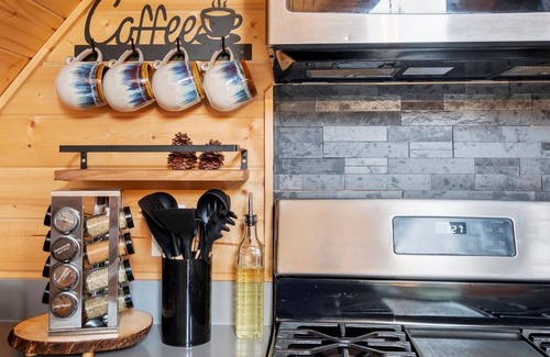 Paradise Estates Cabin | Perch - Waterfront A-Frame 2BR Cabin w/Hot Tub and Stylish Design