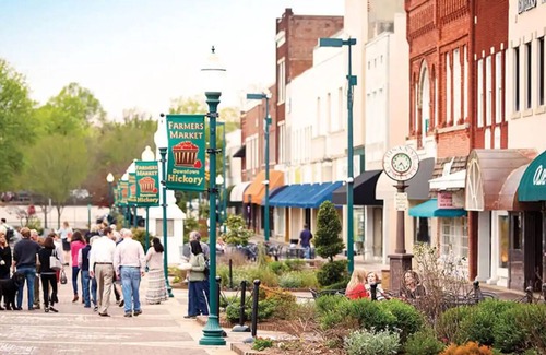 Hickory Apartment | Perfect King Suite w/ Balcony in Downtown Hickory!