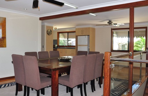 Rainbow Beach House | Perfect large 2 storey level home for 2 families with a pool.