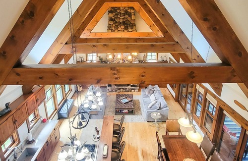 Woodruff House | Perfect retreat for family fun! Private wooded lot on Little Spider Lake
