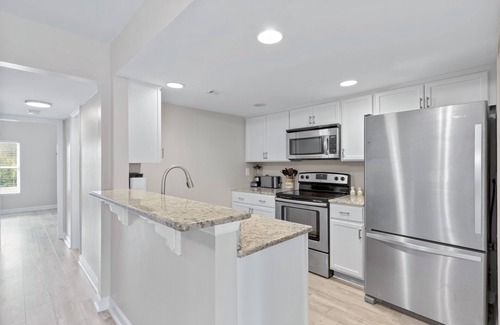 Vilano Beach House | Pet friendly, 15 min walk to Vilano Beach, beach chairs, umbrella, wagon