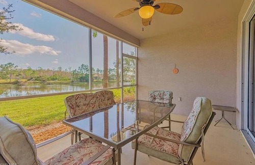 Fort Myers Condo | Pet Friendly 2 Bedroom 2 Bath Ground Floor Condo w/Lake View in Colonial CC.