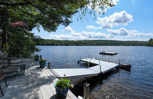 Harrison Cottage | Pet-friendly cottage on the edge of Crystal Lake with an unbeatable view!