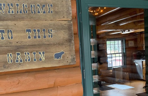 Stratton Cabin | Pet-friendly log cabin with hot tub near hiking, fishing, etc.