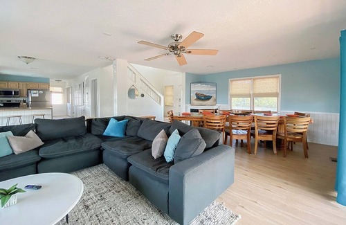 Carolina Dunes House | Pet-friendly oceanside home ocean & sound views, pool, hot tub, rec room & more