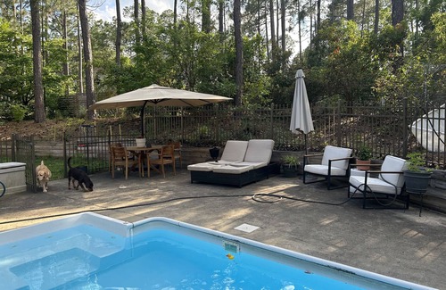 Southern Pines House | Pet friendly Plant Paradise with Pool near Pinehurst