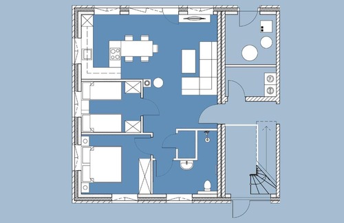Vollerwiek Apartment | Pfahlbau, Ferienwohnung für 4 Personen - Erwachsene oder Kinder - in DE FEERJENHUSEN am Haubarg von Vollerwiek, Fertigstellung April 2020