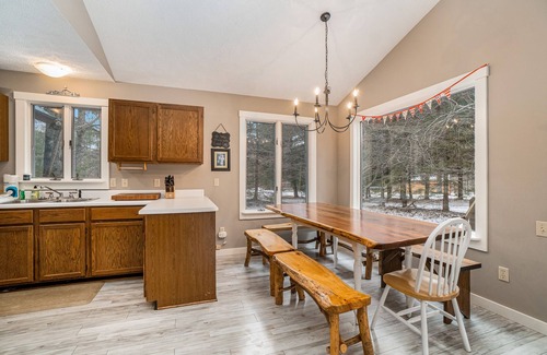 Thompsonville House | Picturesque, riverfront home with firepit, kayaks, canoe, grill, & W/D