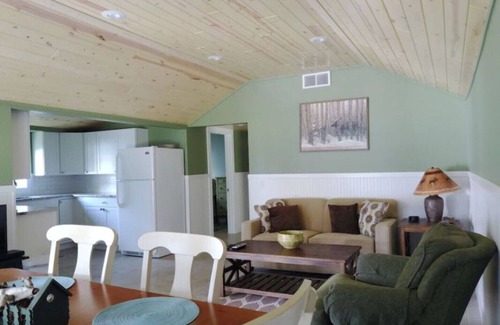Ludington Cottage | PINE - Grace Landing Cottages With Stunning Sunsets Over Hamlin Lake.