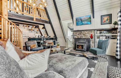 Blue River House | *Pink Moon Blue River* Retro A-Frame