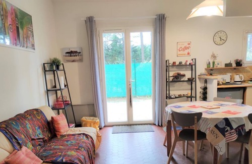 Lacanau-Ocean Cabin | Pleasant terraced pavilion type 2 Mezzanine located 1 km from the beaches and the center