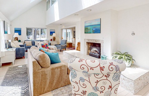 Cataumet House | Pocasset harbor-view home with private hot tub, Ping-Pong, grill & W/D