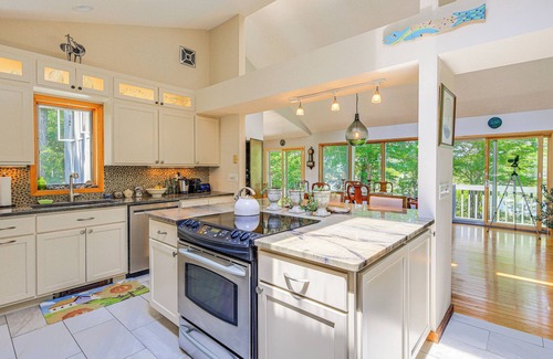 Cataumet House | Pocasset River Access: Spacious Getaway w/Views!