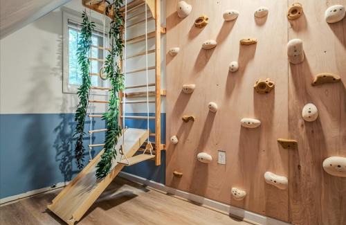 Locust Lake Village House | Pocono Lake Getaway Sauna Hot Tub Playground