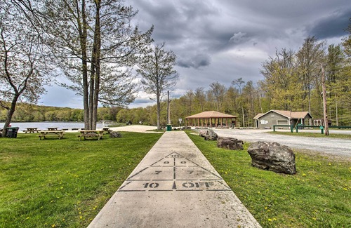 Locust Lake Village Cottage | Pocono Lake Home w/Fire Pit: Walk to Ski Hill!