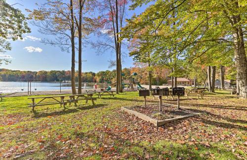 Locust Lake Village House | Pocono Lake Home with Fire Pit Walk to Ski Hill!