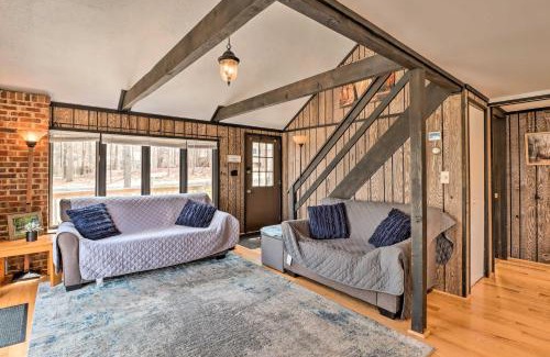 Locust Lake Village House | Pocono Lake Home with Fire Pit Walk to Ski Hill!