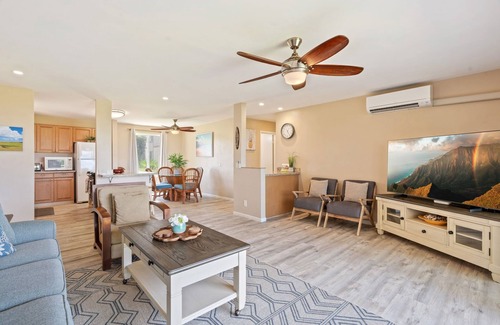 Kapaa Condo | Pono Kai B109, Beautiful Oceanfront, AC, Walk to Town, Sunrise View
