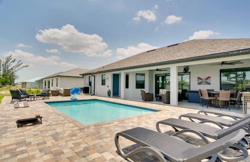 Trafalgar House | Pool and Gulf Access Canal Chic Cape Coral Home!