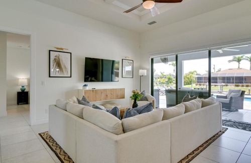 Trafalgar House | Pool and Gulf Access Canal Chic Cape Coral Home!