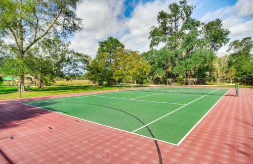 Shoreline Park House | Pool, Dock and Tennis Court Home in Bay St Louis!