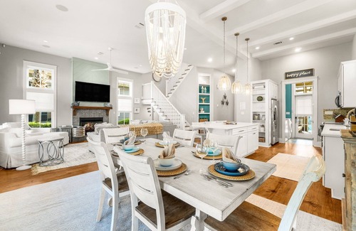 Dune Allen Beach House | Pool Heated winter and spring! Pet-Friendly 6 seat Golf Cart, Infinity pool!