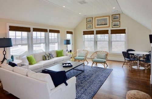 Tom Nevers House | Pool with hot tub and patio in Tom Nevers