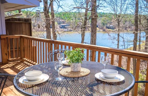 Hot Springs Village House | Pools! Tranquil lake view, double decks, beach, golf, hike, swim, fishing & more