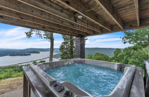 Bryant House | Pop & Granny's cabin with a fire pit hot tub & indoor pool