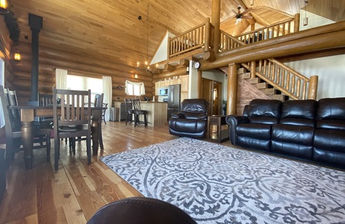 Saxon Cabin | Potato River Falls Log Cabin Retreat 130 Acres