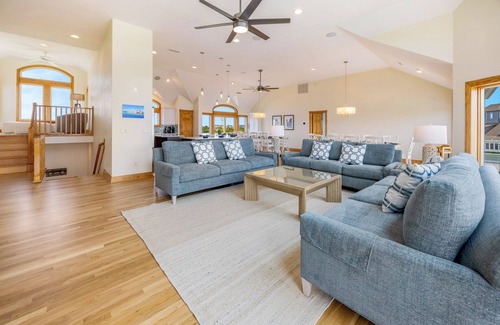 Hatteras House | Premier SemiOceanfront Dog Friendly w Pool, Hot Tub, Elevator,Theater & Game Rms