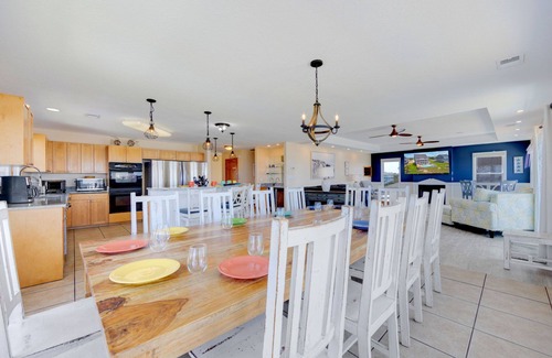 Wind Over Waves House | Premier Soundfront Dog Friendly w/Pool, Hot Tub, Elevator, Pickleball, Theater