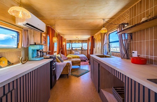 Valle House | Premium Accessible Airstream with Private Hot Tub (Unit I) - 3 Person Airstream - ADA Accessible